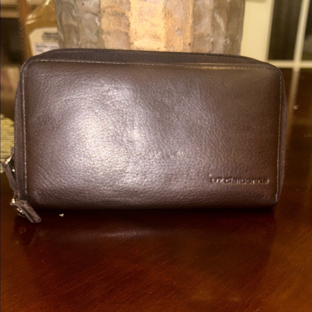 Liz Claiborne Brown Leather Wallet